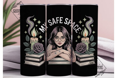 My Safe Space 20oz Tumbler Wrap Sublimation sassyprint 