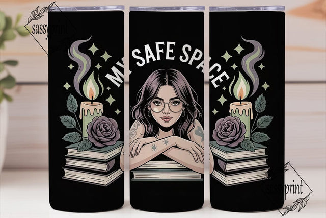 My Safe Space 20oz Tumbler Wrap Sublimation sassyprint 