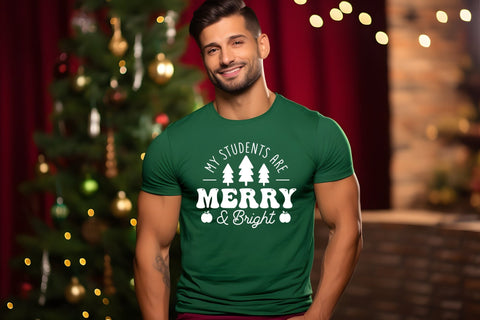 My Students Are Merry & Bright SVG Teacher Christmas SVG CraftLabSVG 
