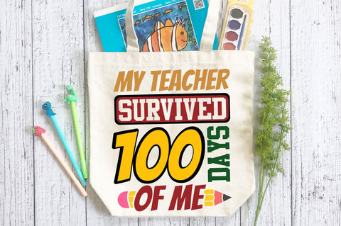 My teacher Survived 100 days of me svg Design SVG Regulrcrative 