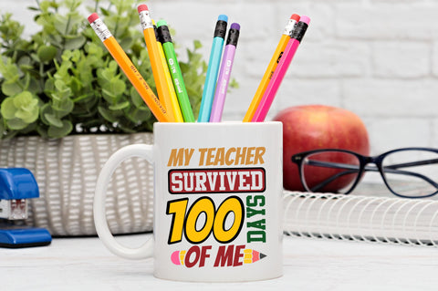 My teacher Survived 100 days of me svg Design SVG Regulrcrative 