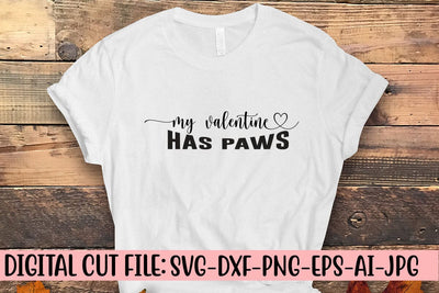 My Valentine Has Paws SVG SVG Syaman 
