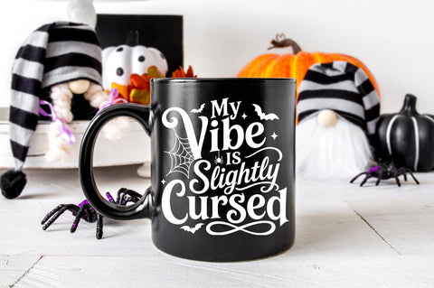 My Vibe Is Slightly Cursed SVG, Funny Halloween PNG SVG Pickled Thistle Creative 