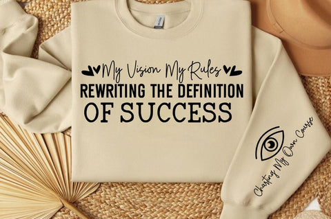 My vision my rules rewriting the definition of success Sleeve SVG Design SVG Designangry 