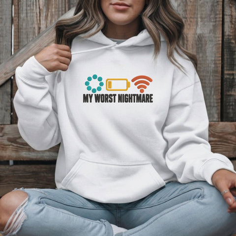 My Worst Nightmare Embroidery Design – Loading Low Battery No WiFi Funny Machine Embroidery File Embroidery/Applique DESIGNS PatternFeed8 