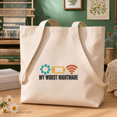 My Worst Nightmare Embroidery Design – Loading Low Battery No WiFi Funny Machine Embroidery File Embroidery/Applique DESIGNS PatternFeed8 