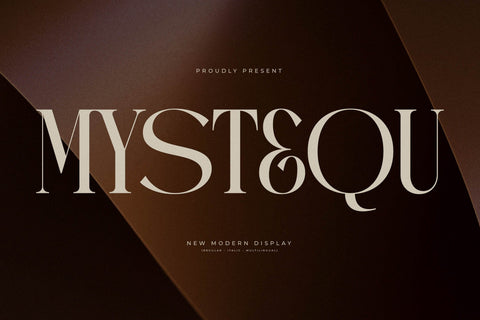 Mystequ - New Modern Display Font Storytype Studio 