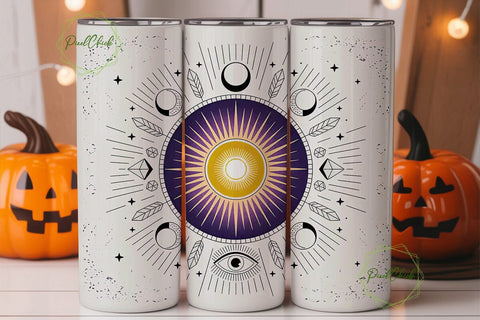 Mystic Celestial Magic 20oz Tumbler Wrap Sublimation PixelChick 