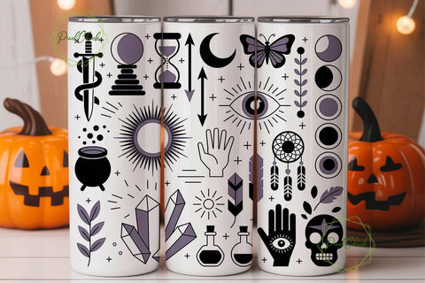 Mystic Celestial Magic 20oz Tumbler Wrap Sublimation PixelChick 