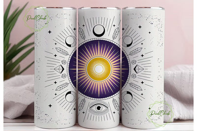 Mystic Celestial Magic 20oz Tumbler Wrap Sublimation PixelChick 