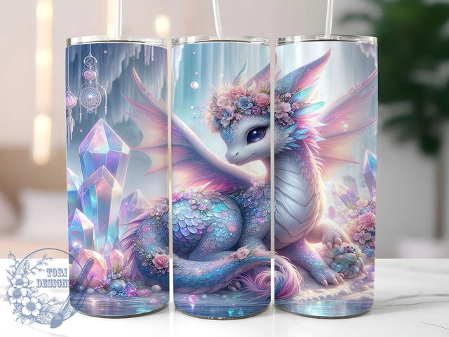 Mystic Dragon Dreamcatcher Tumbler, Fantasy Dragon Tumbler, 20Oz Sublimation, Mystic Dreamcatcher Design, Boho Dragon Printable, Tribal Fantasy Wrap, Dragon Art Tumbler Sublimation ToriDesigns 