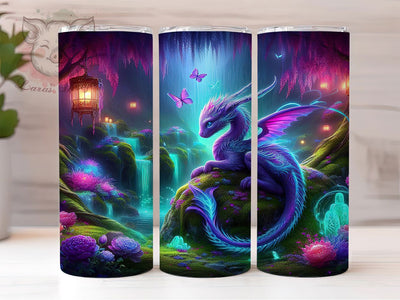 Mystic Fantasy Dragon Tumbler, Mystic Dragon, Dragon Art, Mythical Creature, Fantasy Tumbler, 20oz Tumbler, Sublimation Design Sublimation Lara' s Designs 