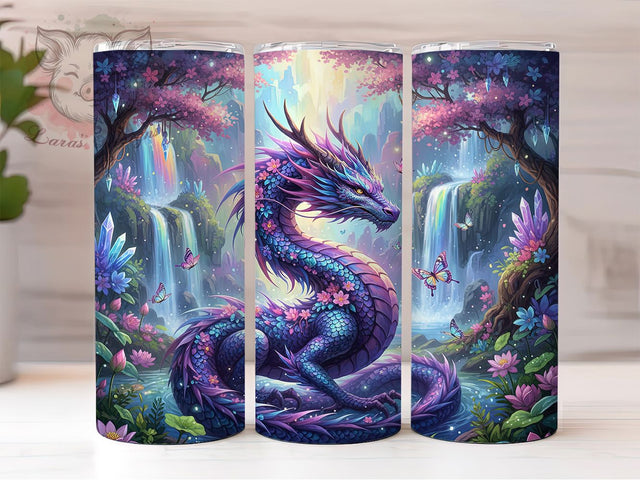 Mystic Fantasy Dragon Tumbler, Mystic Dragon, Dragon Art, Mythical Creature, Fantasy Tumbler, 20oz Tumbler, Sublimation Design Sublimation Lara' s Designs 