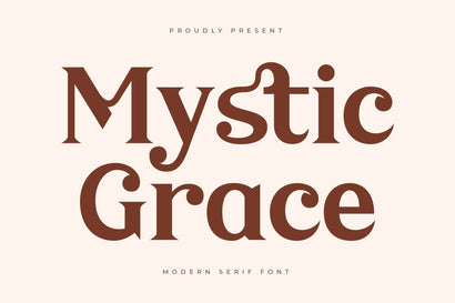 Mystic Grace - Modern Serif Font Font Letterena Studios 