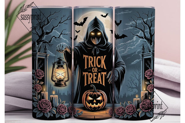Mystic Grim Reaper Halloween Tumbler Sublimation sassyprint 