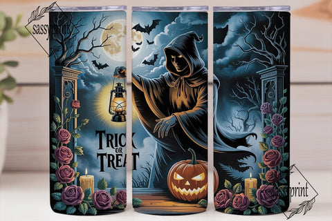 Mystic Grim Reaper Halloween Tumbler Sublimation sassyprint 