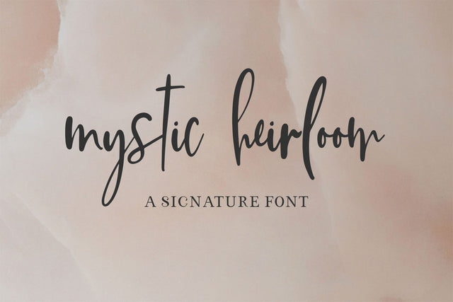 Mystic Heirloom Script Font Beck McCormick 