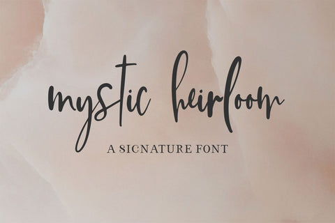 Mystic Heirloom Script Font Beck McCormick 