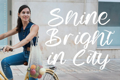 Mystic Rivers - Modern Handbrush Script Font Letterena Studios 