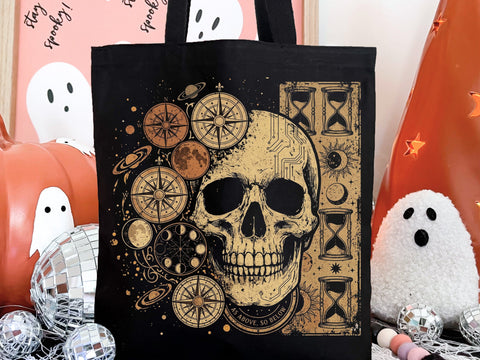 Mystic Skull Astrology PNG, Celestial Gothic Png SVG DesignDestine 