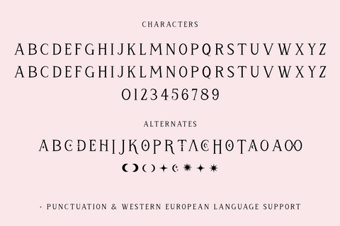 Mystic Starlight - A Tarot Card Font Font Beck McCormick 