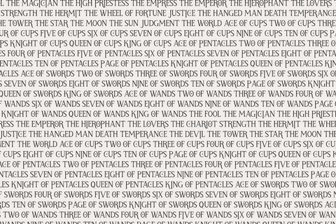 Mystic Starlight - A Tarot Card Font Font Beck McCormick 