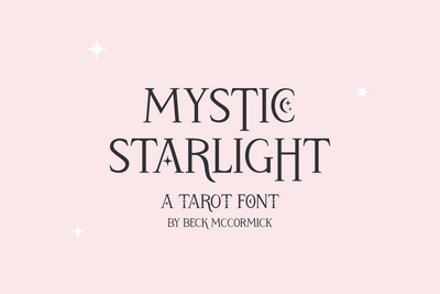 Mystic Starlight - A Tarot Card Font Font Beck McCormick 
