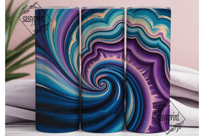 Mystical Agate 20oz Tumbler Wrap Sublimation sassyprint 