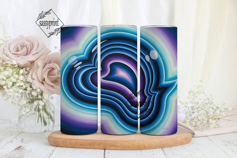 Mystical Agate 20oz Tumbler Wrap Sublimation sassyprint 