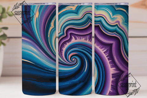 Mystical Agate 20oz Tumbler Wrap Sublimation sassyprint 