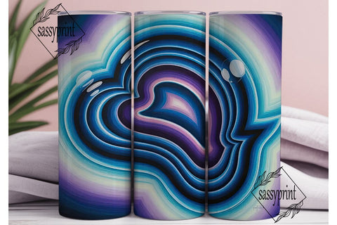 Mystical Agate 20oz Tumbler Wrap Sublimation sassyprint 