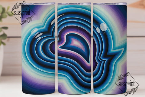 Mystical Agate 20oz Tumbler Wrap Sublimation sassyprint 