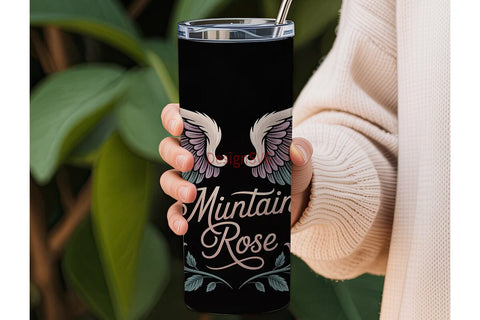 Mystical Angel Wings 20oz Tumbler Wrap Sublimation DesignSVG 