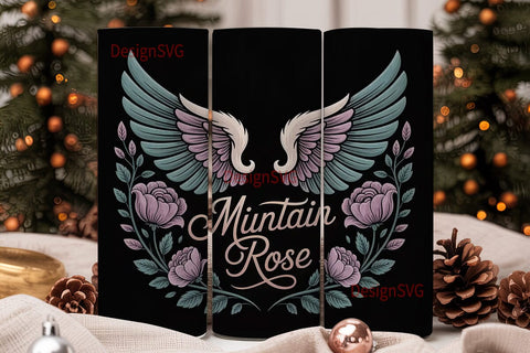 Mystical Angel Wings 20oz Tumbler Wrap Sublimation DesignSVG 