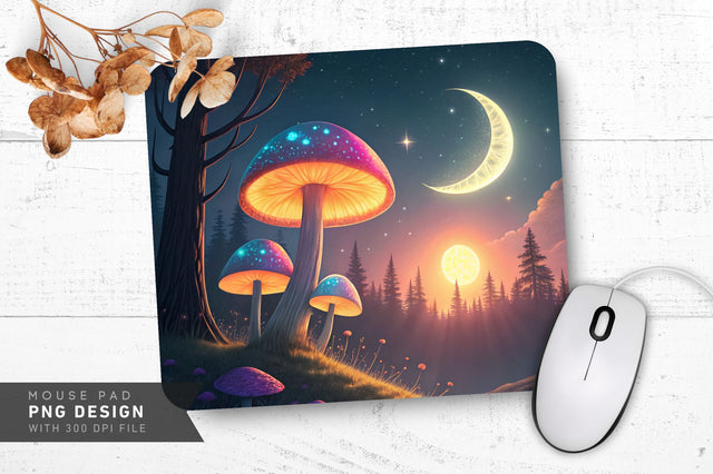 Mystical Art Scene Mousepad Sublimation Regulrcrative 