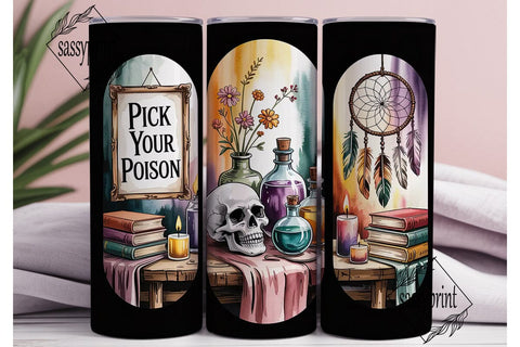 Mystical Autumn 20oz Tumbler Wrap Sublimation sassyprint 