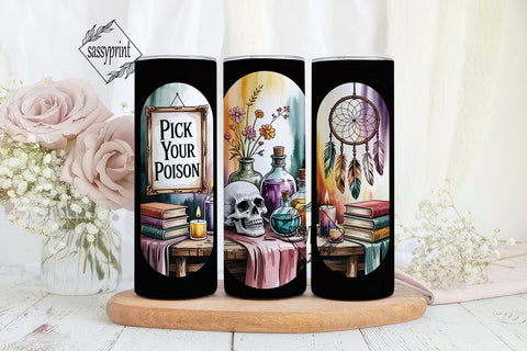 Mystical Autumn 20oz Tumbler Wrap Sublimation sassyprint 