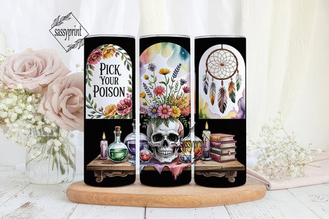 Mystical Autumn 20oz Tumbler Wrap Sublimation sassyprint 