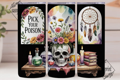 Mystical Autumn 20oz Tumbler Wrap Sublimation sassyprint 