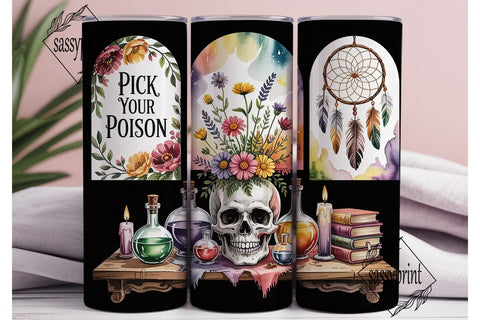 Mystical Autumn 20oz Tumbler Wrap Sublimation sassyprint 