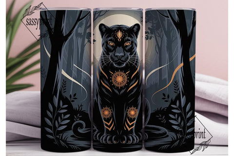 Mystical Black Panther 20oz Tumbler Sublimation sassyprint 