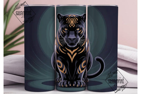 Mystical Black Panther 20oz Tumbler Sublimation sassyprint 