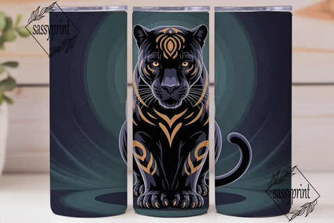 Mystical Black Panther 20oz Tumbler Sublimation sassyprint 