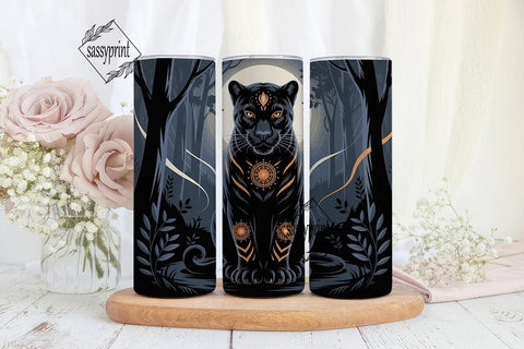 Mystical Black Panther 20oz Tumbler Sublimation sassyprint 