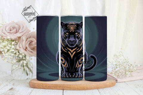 Mystical Black Panther 20oz Tumbler Sublimation sassyprint 