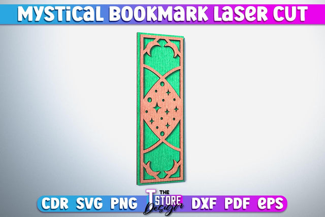 Mystical Bookmark Laser Cut | Mystical Symbol Laser Cut Design | CNC Files SVG The T Store Design 
