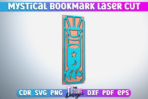Mystical Bookmark Laser Cut | Mystical Symbol Laser Cut Design | CNC Files SVG The T Store Design 