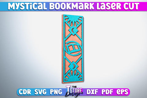 Mystical Bookmark Laser Cut | Mystical Symbol Laser Cut Design | CNC Files SVG The T Store Design 