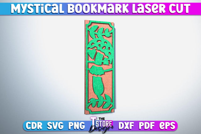 Mystical Bookmark Laser Cut | Mystical Symbol Laser Cut Design | CNC Files SVG The T Store Design 