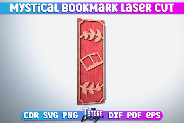 Mystical Bookmark Laser Cut | Mystical Symbol Laser Cut Design | CNC Files SVG The T Store Design 